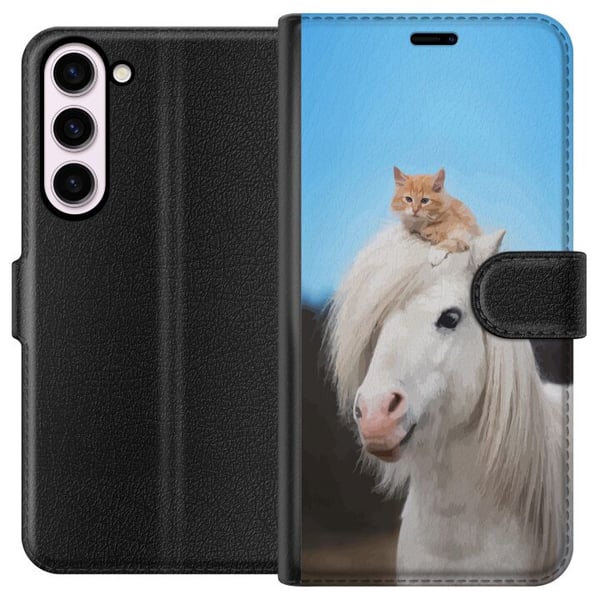 Kompatibelt Plånboksfodral till Samsung Galaxy S23+ Vargar
