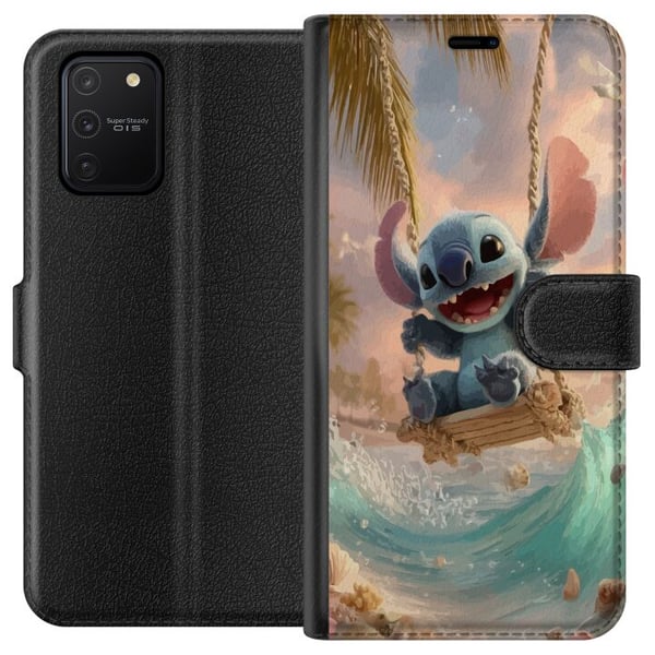 Kompatibelt Lommeboketui til Samsung Galaxy S10 Lite Disney Stitch samlefigur blå alien Kompatibelt Lommeboketui til Samsung Galaxy S10 Lite Disney Stitch samlefigur blå alien