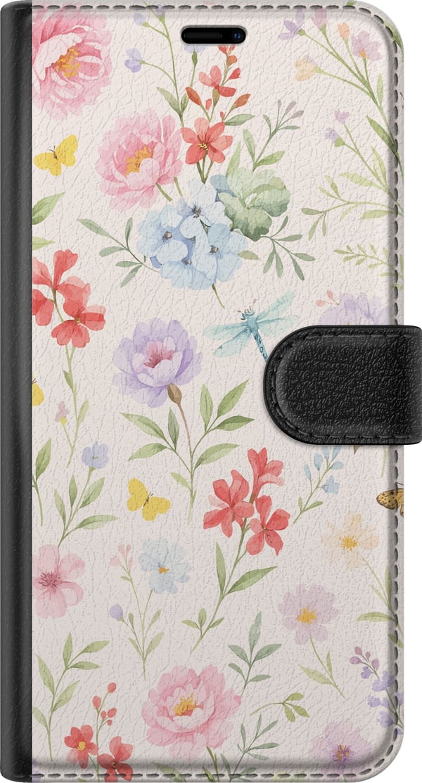 Kompatibelt Plånboksfodral till Samsung Galaxy A40 Blommor