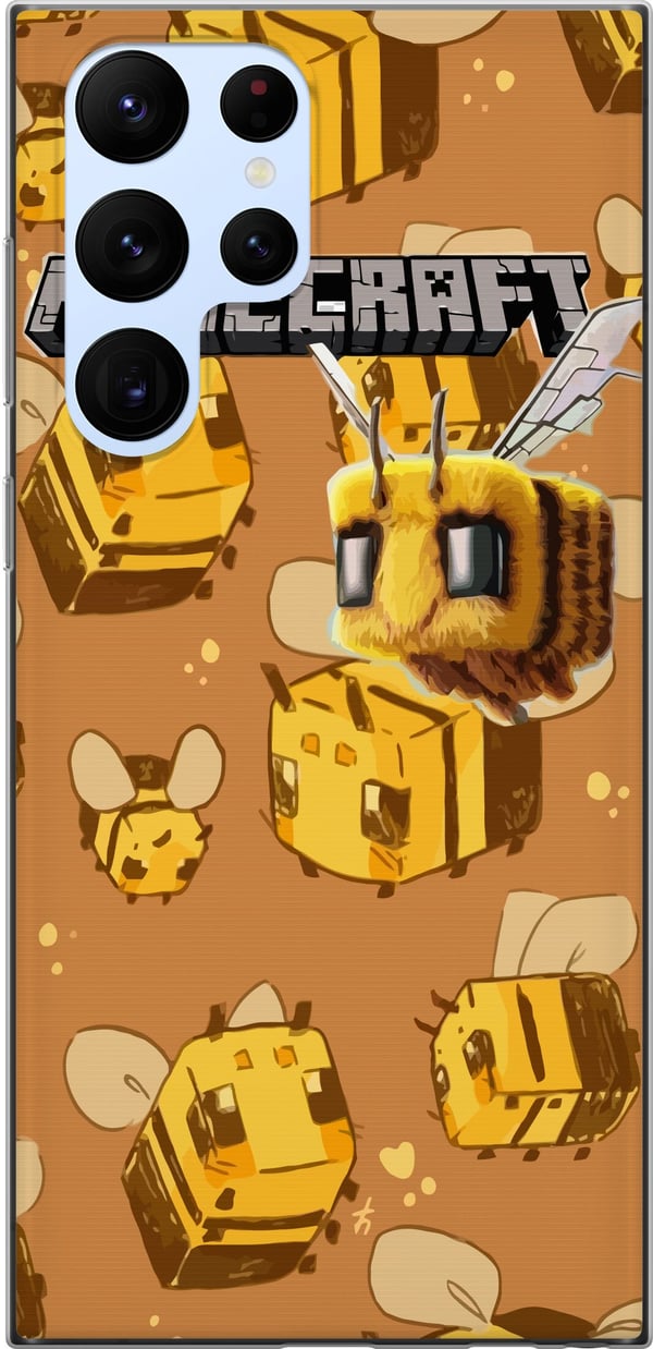 Kompatibelt Mobilskal till Samsung Galaxy S22 Ultra 5G Minecraft Bi