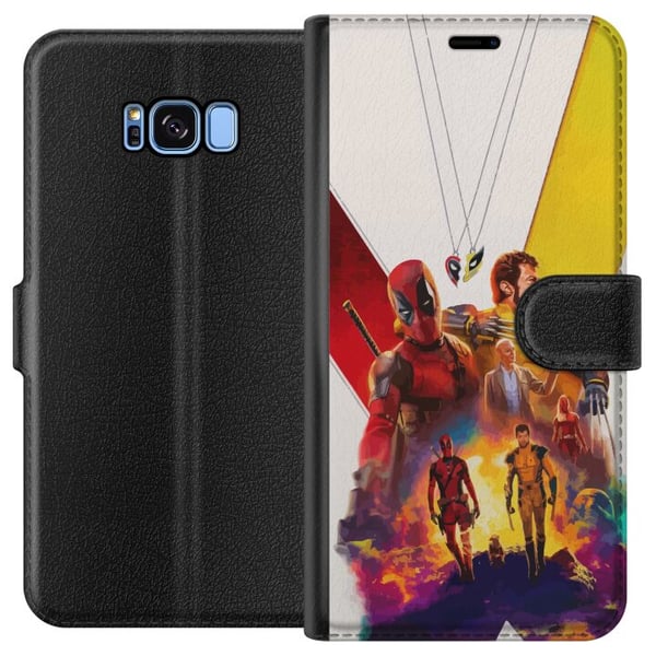 Yhteensopiva Lompakkokotelo Samsung Galaxy S8 Wolverine Deadpool Yhteensopiva Lompakkokotelo Samsung Galaxy S8 Wolverine Deadpool