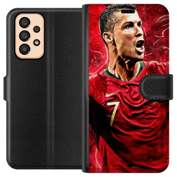 Kompatibel Tegnebogsetui til Samsung Galaxy A33 5G Cristiano Ronaldo