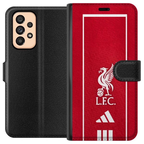 Kompatibel Tegnebogsetui til Samsung Galaxy A53 5G Juventus fodbold Cristiano Ronaldo sort hvid pink klubdesign