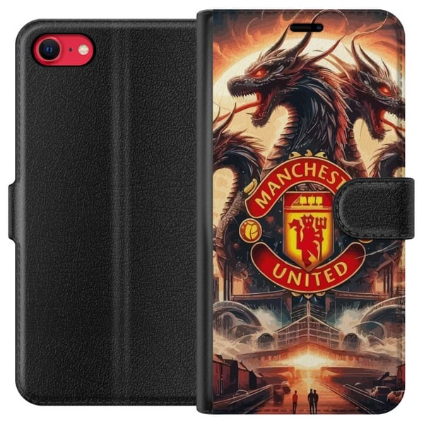 Kompatibelt Lommeboketui til Apple iPhone SE (2022) Manchester United