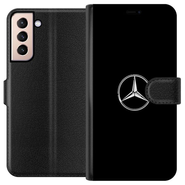 Kompatibelt Lommeboketui til Samsung Galaxy S21 Mercedes-Benz Kompatibelt Lommeboketui til Samsung Galaxy S21 Mercedes-Benz