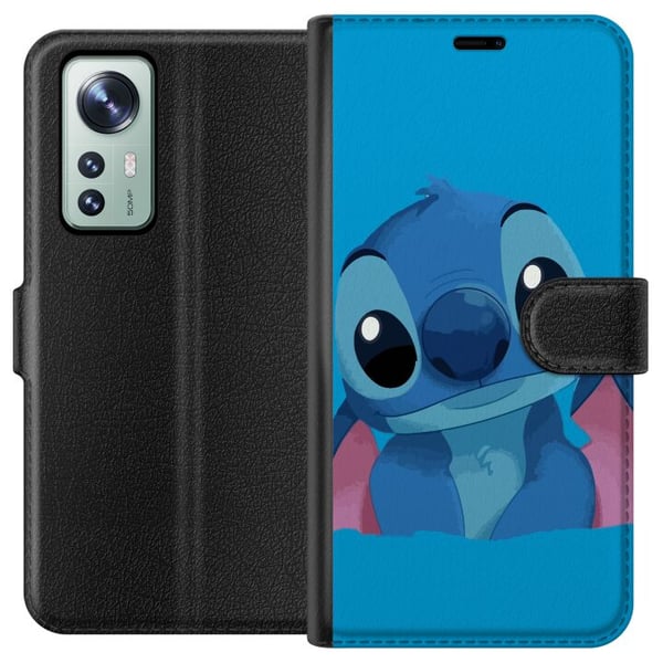 Yhteensopiva Lompakkokotelo Xiaomi 12 Stitch Sininen