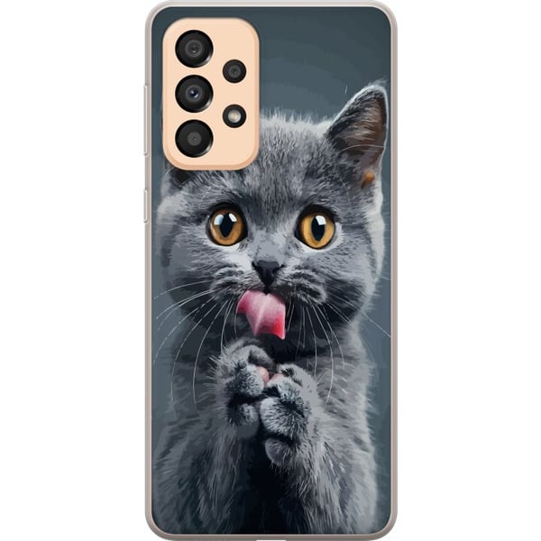 Yhteensopiva Puhelinkuori Samsung Galaxy A33 5G Kissa