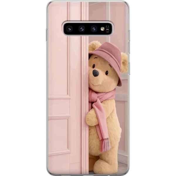 Kompatibelt Mobilskal till Samsung Galaxy S10+ Nalle Puh Disney Motiv Tecknad Serie Klassisk Populär