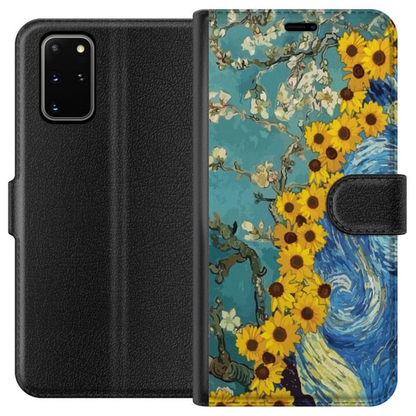 Kompatibelt Plånboksfodral till Samsung Galaxy S20+ Van Gogh poster sunflower Starry Night konst blommor målning artistisk retro art impressionism de