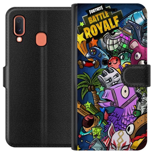 Kompatibelt Lommeboketui til Samsung Galaxy A20e Minecraft Kompatibelt Lommeboketui til Samsung Galaxy A20e Minecraft