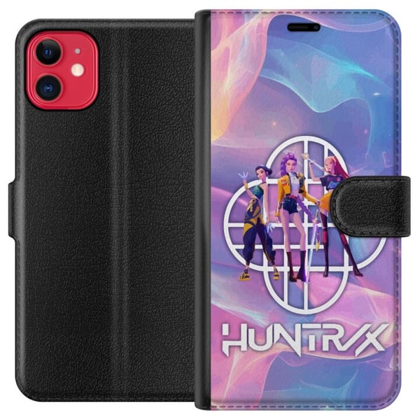 Kompatibel Tegnebogsetui til Apple iPhone 11 Huntrix Neon Trio Kpop Demon Hunter Farverigt futuristisk design med tre kvindelige helte i pastel- og n Kompatibel Tegnebogsetui til Apple iPhone 11 Huntrix Neon Trio Kpop Demon Hunter Farverigt futuristisk design med tre kvindelige helte i pastel- og n
