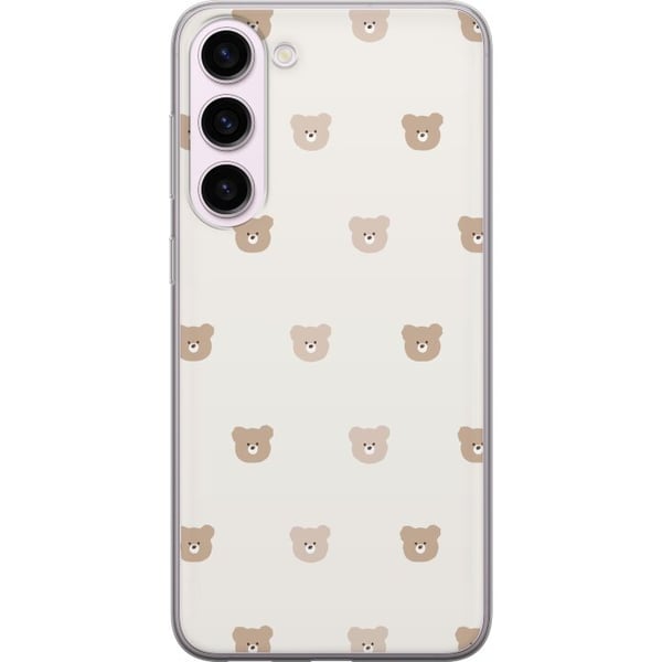 Yhteensopiva Puhelinkuori Samsung Galaxy S23+ Teddy-tausta - söpöt teddykarhut pehmeällä taustalla