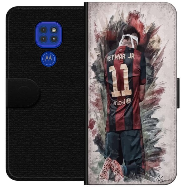 Kompatibel Tegnebogsetui til Motorola Moto G9 Play Neymar