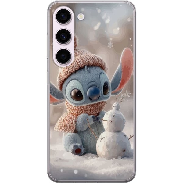 Kompatibel Mobilcover til Samsung Galaxy S23 Stitch snemand vinter sød blå alien kawaii jul hyggelig sne sød ferie bedårende plakat Kompatibel Mobilcover til Samsung Galaxy S23 Stitch snemand vinter sød blå alien kawaii jul hyggelig sne sød ferie bedårende plakat
