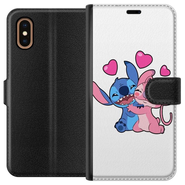 Yhteensopiva Lompakkokotelo Apple iPhone XS Max Lilo & Stitch