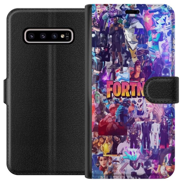 Kompatibel Tegnebogsetui til Samsung Galaxy S10+ Fortnite