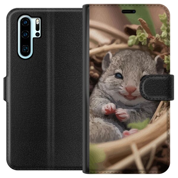 Yhteensopiva Lompakkokotelo Huawei P30 Pro Råtta Leende Djurmotiv Stadsmotiv Urban Grafisk Design