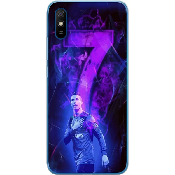 Kompatibelt Mobilskal till Xiaomi Redmi 9A Ronaldo 7 – Fotbollslegend i Action för Fans