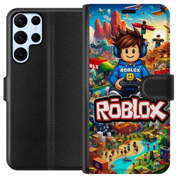 Yhteensopiva Lompakkokotelo Samsung Galaxy S22 Ultra 5G Roblox-universumi, jossa on pelihahmoja, toiminnantäyteisiä seikkailuja ja lentäviä ajoneuvoj Yhteensopiva Lompakkokotelo Samsung Galaxy S22 Ultra 5G Roblox-universumi, jossa on pelihahmoja, toiminnantäyteisiä seikkailuja ja lentäviä ajoneuvoj