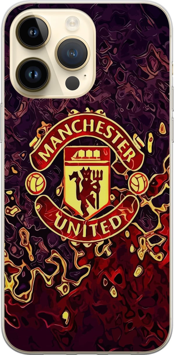 Kompatibel Mobilcover til Apple iPhone 14 Pro Max Manchester United