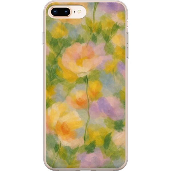 Yhteensopiva Puhelinkuori Apple iPhone 8 Plus Auringon lämmittämät kukat käsinmaalatussa romanttisessa tyylissä Yhteensopiva Puhelinkuori Apple iPhone 8 Plus Auringon lämmittämät kukat käsinmaalatussa romanttisessa tyylissä
