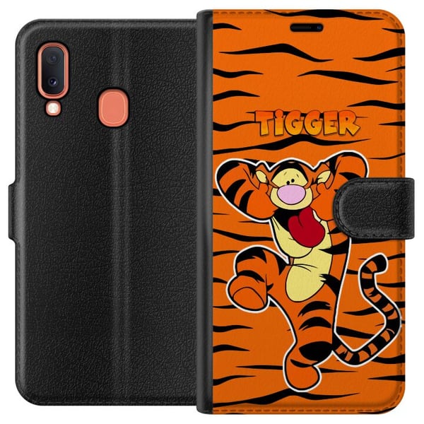 Kompatibelt Lommeboketui til Samsung Galaxy A20e Tiger Kompatibelt Lommeboketui til Samsung Galaxy A20e Tiger