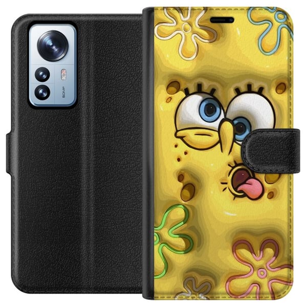 Kompatibel Tegnebogsetui til Xiaomi 12 Pro SvampBob