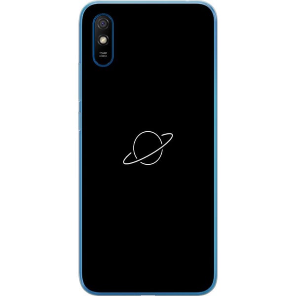 Kompatibelt Mobilskal till Xiaomi Redmi 9A Saturnus planet design med rymdtema och stjärnljus stilrent motiv som för tankarna till universums mysteri