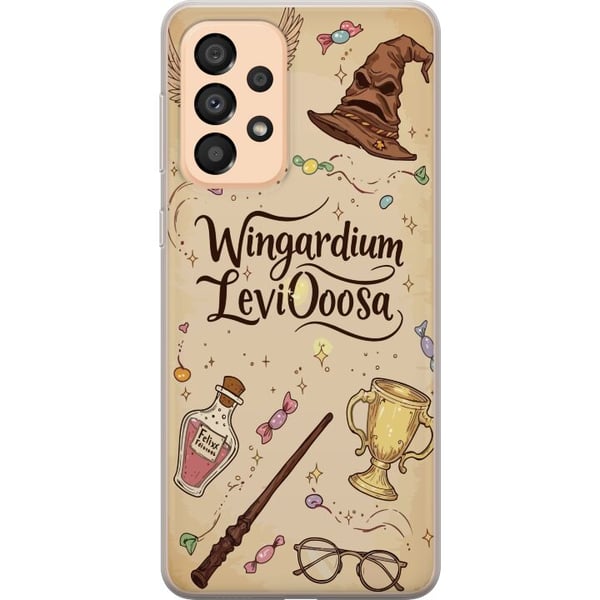 Yhteensopiva Puhelinkuori Samsung Galaxy A33 5G Harry Potter Wingardium Leviosa -kuvitus – maaginen Harry Potter -teema, jossa on taikasauva, sieppi Yhteensopiva Puhelinkuori Samsung Galaxy A33 5G Harry Potter Wingardium Leviosa -kuvitus – maaginen Harry Potter -teema, jossa on taikasauva, sieppi
