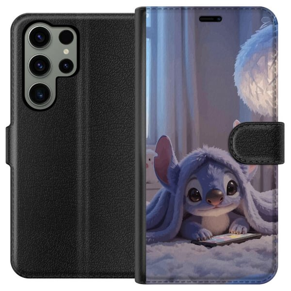 Kompatibel Tegnebogsetui til Samsung Galaxy S23 Ultra Stitch under et tæppe med telefon, aftenhygge i blå toner, charmerende drømmeagtigt design til Kompatibel Tegnebogsetui til Samsung Galaxy S23 Ultra Stitch under et tæppe med telefon, aftenhygge i blå toner, charmerende drømmeagtigt design til