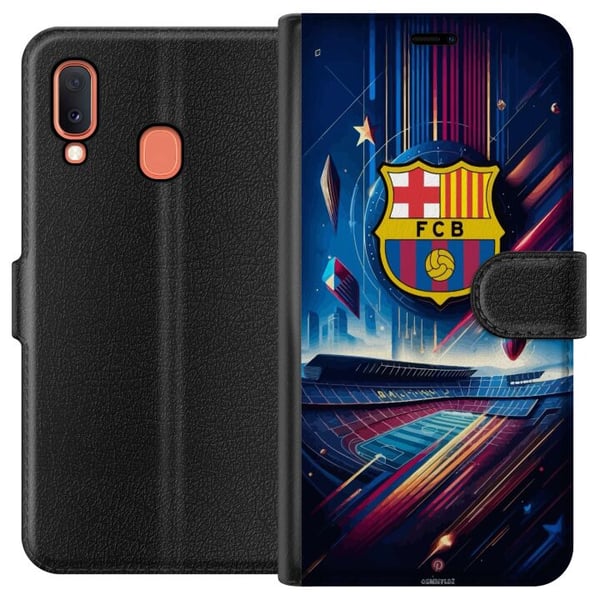 Kompatibelt Lommeboketui til Samsung Galaxy A20e FC Barcelona Kompatibelt Lommeboketui til Samsung Galaxy A20e FC Barcelona