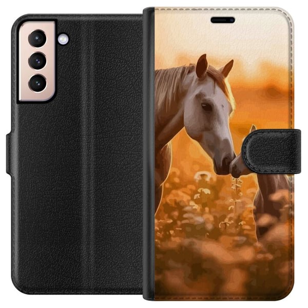 Kompatibelt Lommeboketui til Samsung Galaxy S21 Hester