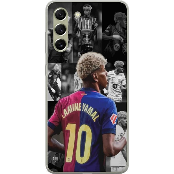 Kompatibel Mobilcover til Samsung Galaxy S21 FE 5G FCB Yamal Barcelona fremtidens fodboldstjerne