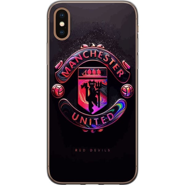 Kompatibelt Mobilskal till Apple iPhone XS Manchester United Kompatibelt Mobilskal till Apple iPhone XS Manchester United