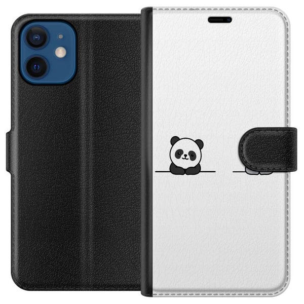 Kompatibelt Lommeboketui til Apple iPhone 12 Panda Koala