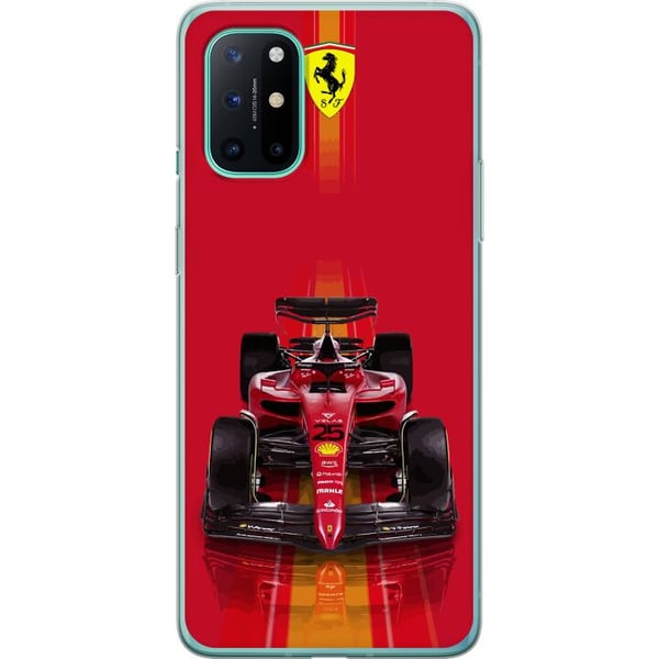 Kompatibelt Mobildeksel til OnePlus 8T Rød formelbil i ikonisk racingdesign med sporty presisjon