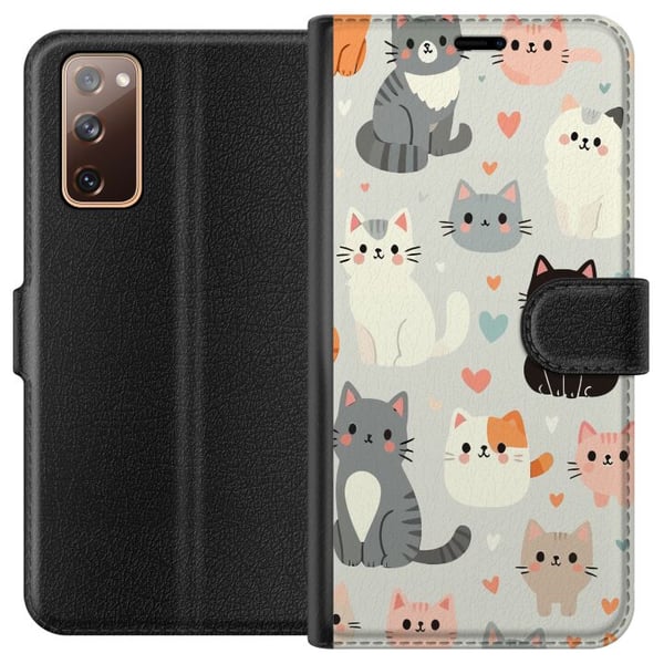 Kompatibel Tegnebogsetui til Samsung Galaxy S20 FE Katte