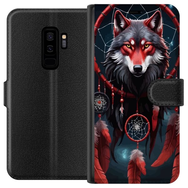 Yhteensopiva Lompakkokotelo Samsung Galaxy S9+ Susi Yhteensopiva Lompakkokotelo Samsung Galaxy S9+ Susi
