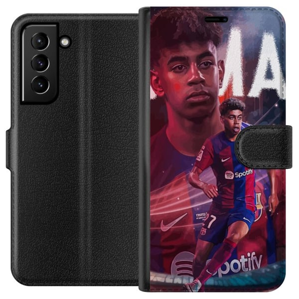Kompatibelt Lommeboketui til Samsung Galaxy S21+ 5G Lamine Yamal Kompatibelt Lommeboketui til Samsung Galaxy S21+ 5G Lamine Yamal