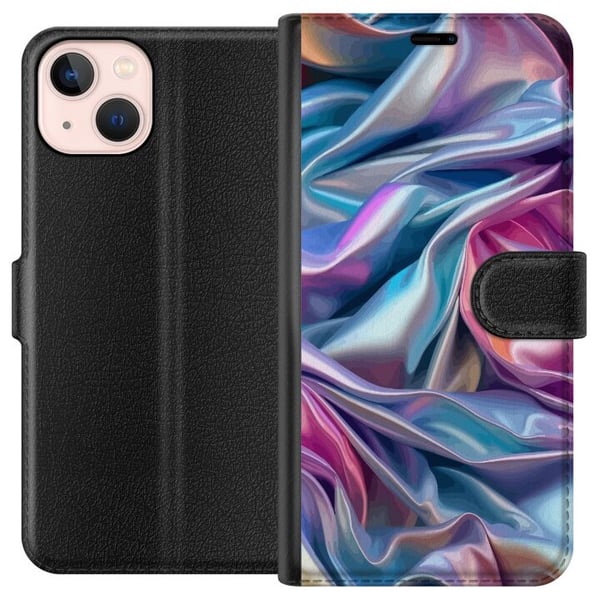 Kompatibel Tegnebogsetui til Apple iPhone 13 mini Skinnende silke