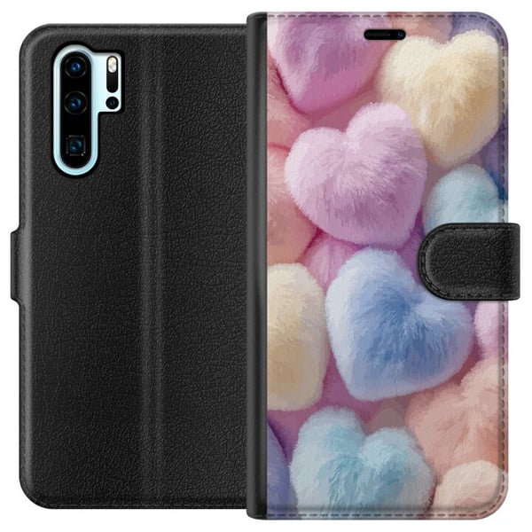 Yhteensopiva Lompakkokotelo Huawei P30 Pro Sydämet Rakkaus Graafinen Suunnittelu Romanttinen Teema Suosittu Symboli Graafinen Malli Koristelu