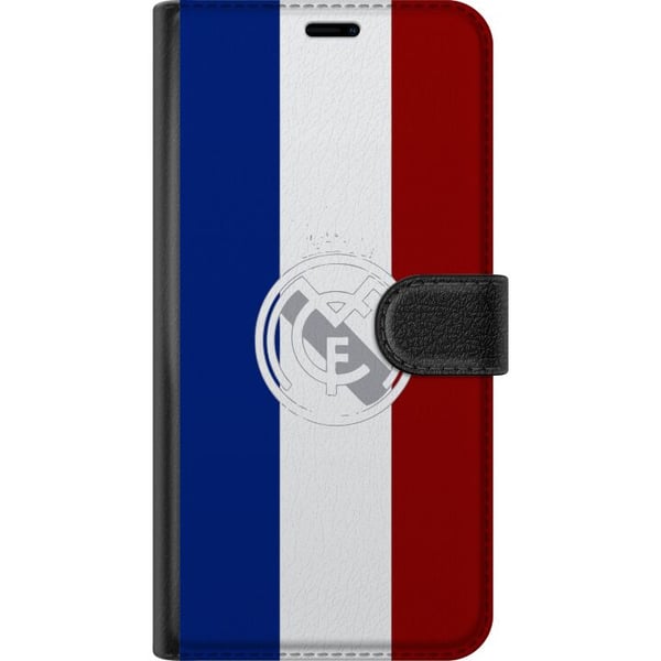 Kompatibelt Plånboksfodral till Samsung Galaxy S8 Trikolor-inspirerad sportdesign i blått vitt rött – kraftfull fotbollsinspirerad illustration med e