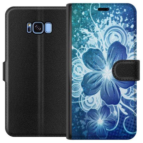 Yhteensopiva Lompakkokotelo Samsung Galaxy S8 Kukat Yhteensopiva Lompakkokotelo Samsung Galaxy S8 Kukat