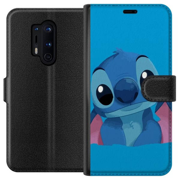 Kompatibel Tegnebogsetui til OnePlus 8 Pro Stitch Blå