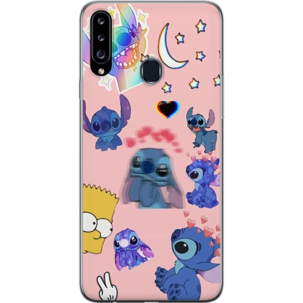 Kompatibelt Mobildeksel til Samsung Galaxy A20s Stitch