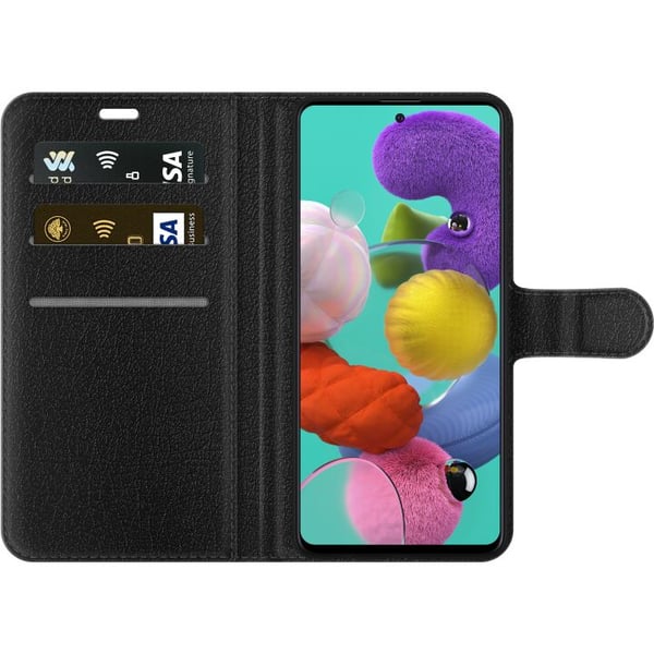 Yhteensopiva Lompakkokotelo Samsung Galaxy A51 Sydän