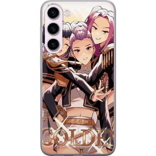 Yhteensopiva Puhelinkuori Samsung Galaxy S23+ K-Pop Demon Huntersin kultainen ja musta anime-trio – voimakas K-pop-henkinen e-urheiludesign yksityisk