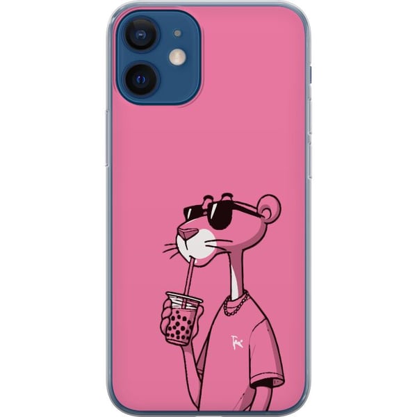 Kompatibelt Mobilskal till Apple iPhone 12 Pink Panter Drink