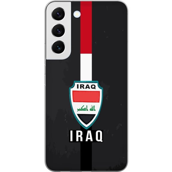 Kompatibelt Mobilskal till Samsung Galaxy S22 5G Irak flagga med emblem i rött vitt svart kraftfull design som uttrycker historia och stolthet Kompatibelt Mobilskal till Samsung Galaxy S22 5G Irak flagga med emblem i rött vitt svart kraftfull design som uttrycker historia och stolthet