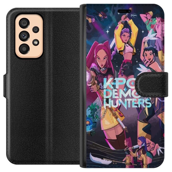 Kompatibel Tegnebogsetui til Samsung Galaxy A53 5G K-pop-dæmonjægere Fuld holdkamp Idoler Magiske klinger Kosmisk glød